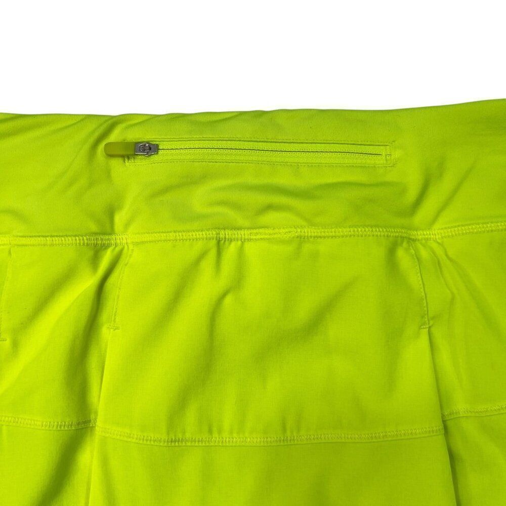 Lululemon Pace Rival Mid-Rise Skirt Highlight Yellow Size 6 - Picture 6 of 8